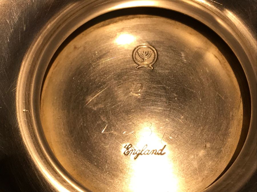 Footed Silverplate Bowl, Silverplate Goblet And World Clock [Photo 6]