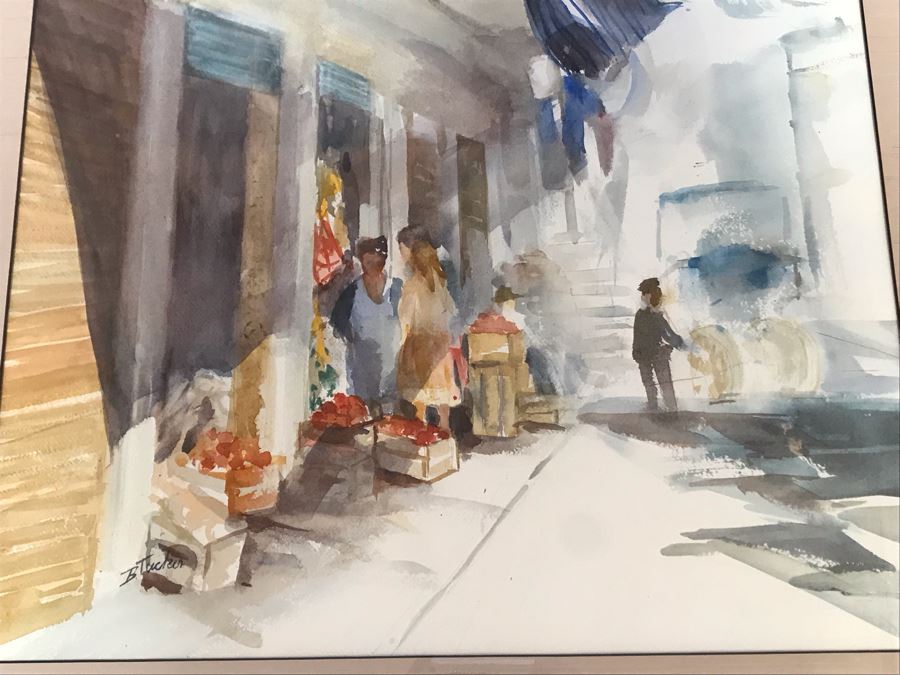 Original Watercolor Painting By B. Tucker 21W X 29H [Photo 6]