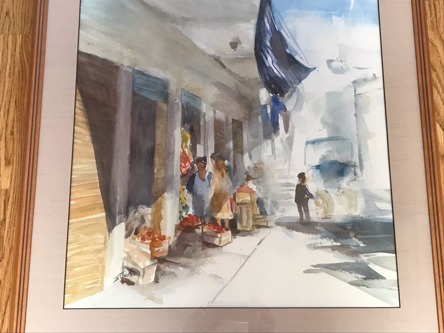 Original Watercolor Painting By B. Tucker 21W X 29H [Photo 4]