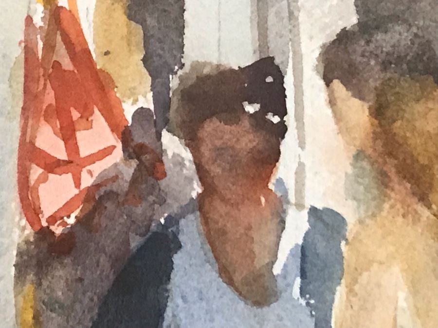 Original Watercolor Painting By B. Tucker 21W X 29H [Photo 8]