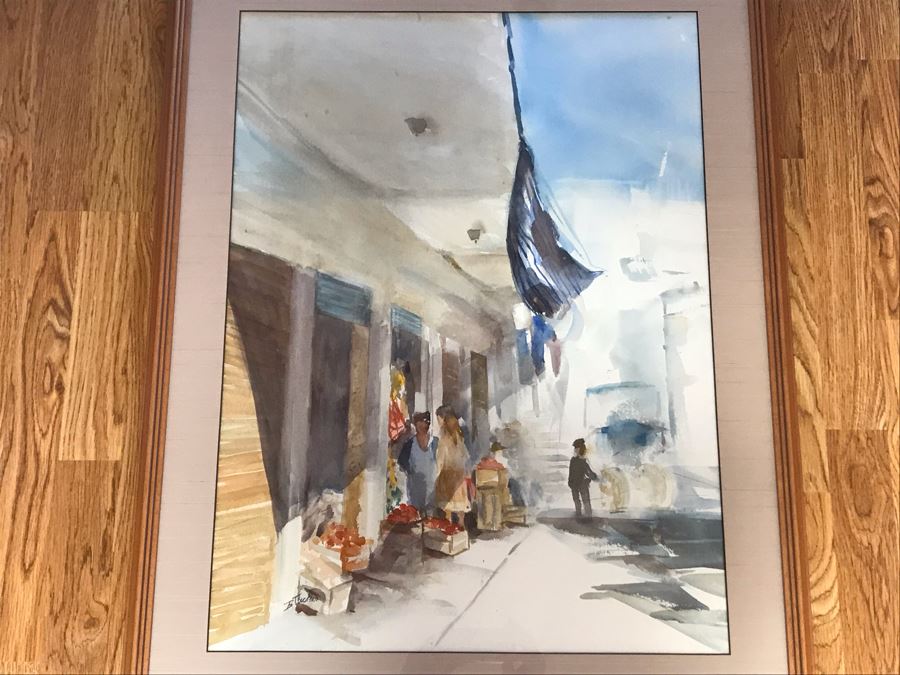 Original Watercolor Painting By B. Tucker 21W X 29H [Photo 3]