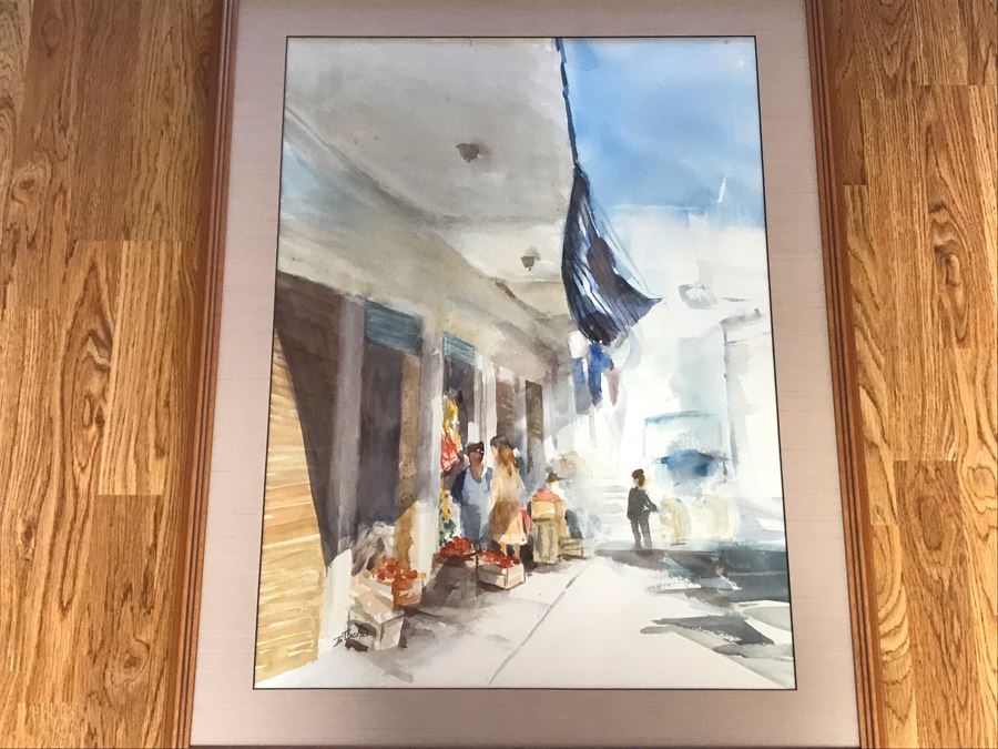 Original Watercolor Painting By B. Tucker 21W X 29H [Photo 2]