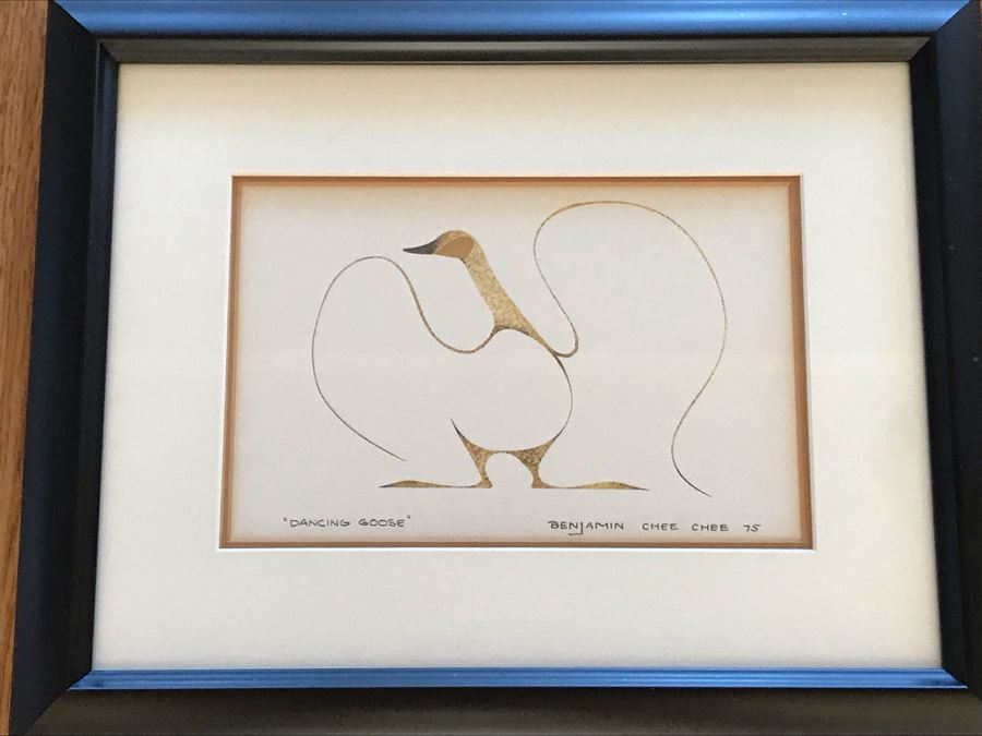 Benjamin Chee Chee Print Titled 'Dancing Goose' 9W X 6H [Photo 1]