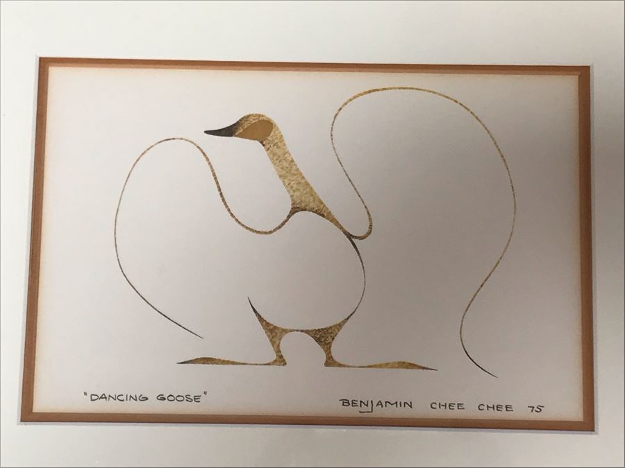 Benjamin Chee Chee Print Titled 'Dancing Goose' 9W X 6H [Photo 4]