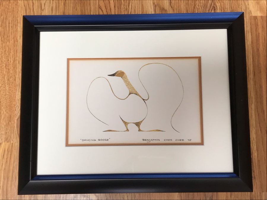Benjamin Chee Chee Print Titled 'Dancing Goose' 9W X 6H [Photo 3]