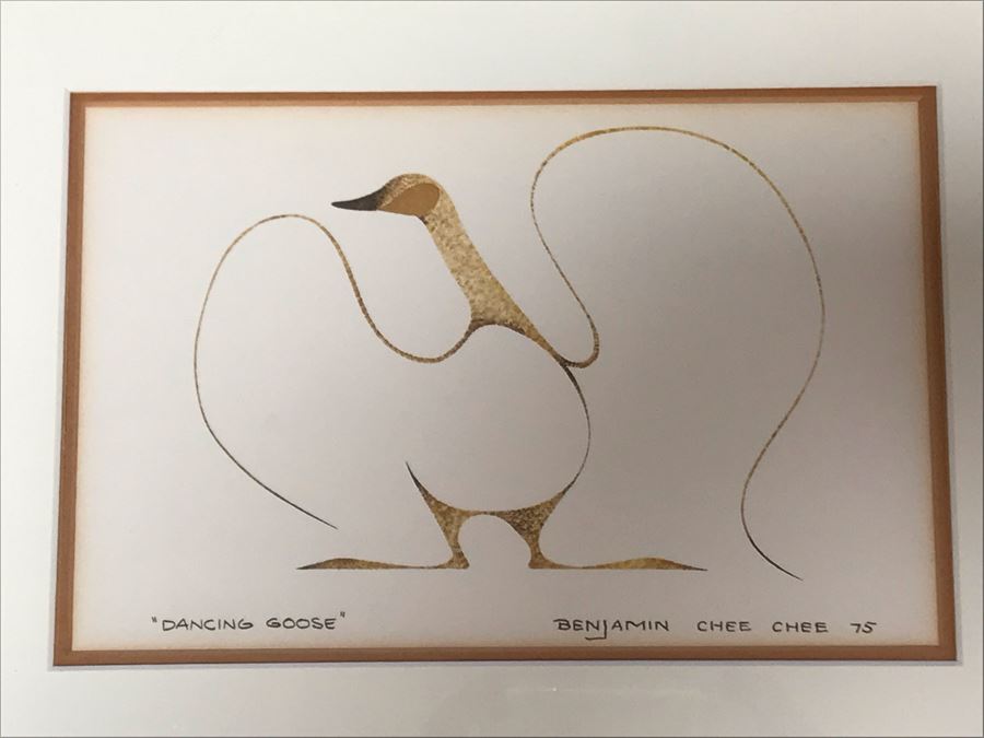 Benjamin Chee Chee Print Titled 'Dancing Goose' 9W X 6H [Photo 5]