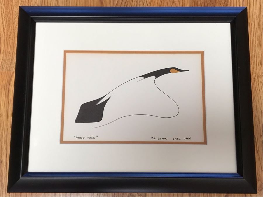 Benjamin Chee Chee Print Titled 'Proud Male' 9W X 6H [Photo 1]