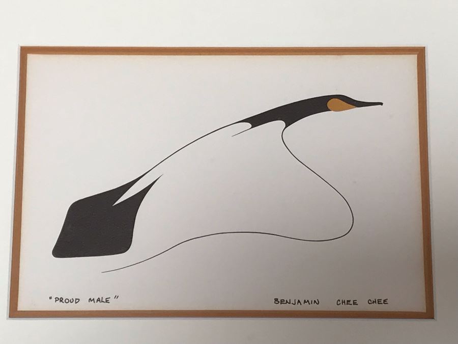 Benjamin Chee Chee Print Titled 'Proud Male' 9W X 6H [Photo 2]