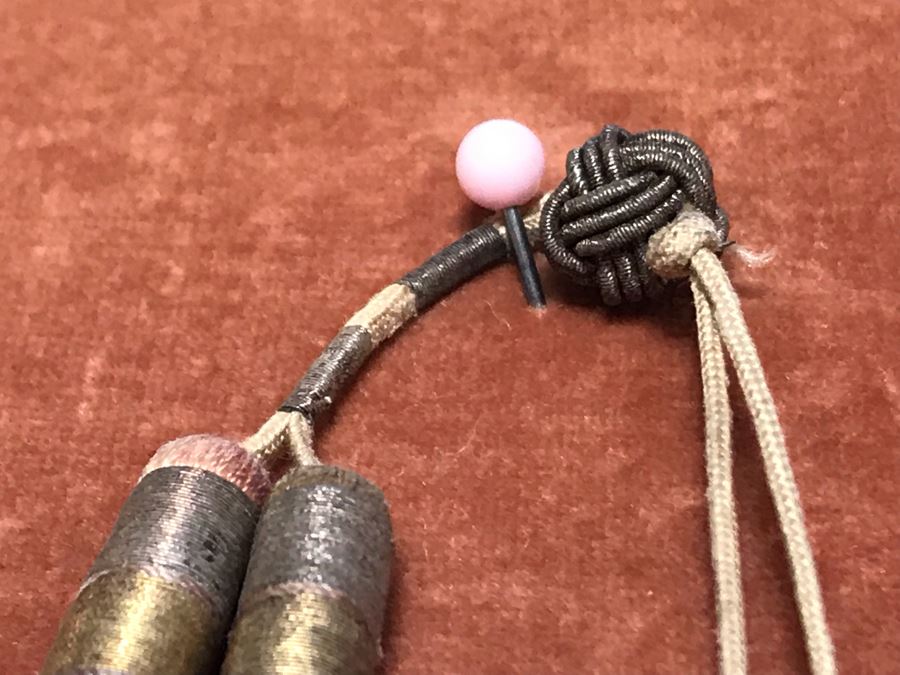 Framed Antique Chinese Silk Purse Pouch Frame Measures 11W X 16H [Photo 7]