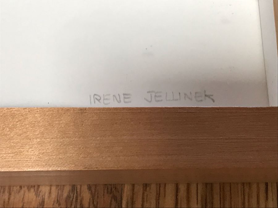 Vintage 1981 Original Mixed Media Artwork By Irene Jellinek Titled 'Canyon Song' 20W X 16H [Photo 16]