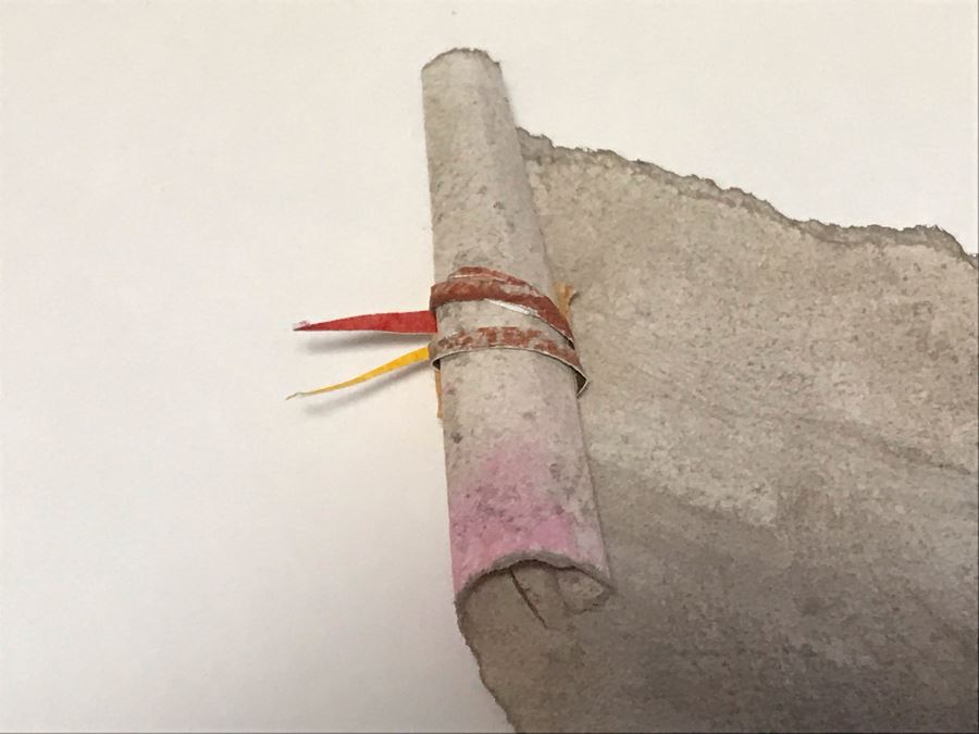 Vintage 1981 Original Mixed Media Artwork By Irene Jellinek Titled 'Canyon Song' 20W X 16H [Photo 8]