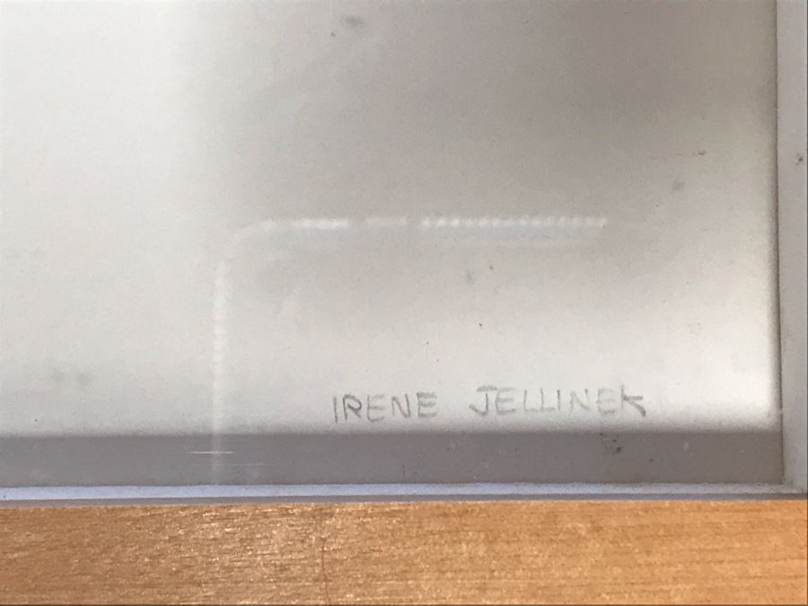 Vintage 1981 Original Mixed Media Artwork By Irene Jellinek Titled 'Canyon Song' 20W X 16H [Photo 14]