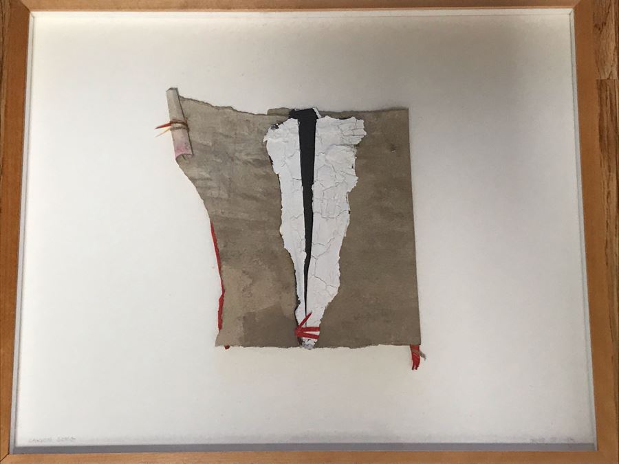 Vintage 1981 Original Mixed Media Artwork By Irene Jellinek Titled 'Canyon Song' 20W X 16H [Photo 4]