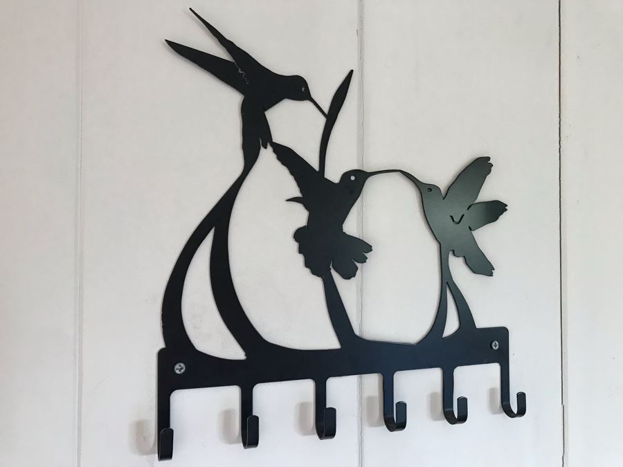 Metal Hummingbird Key Chain Wall Rack 10W X 10H [Photo 2]