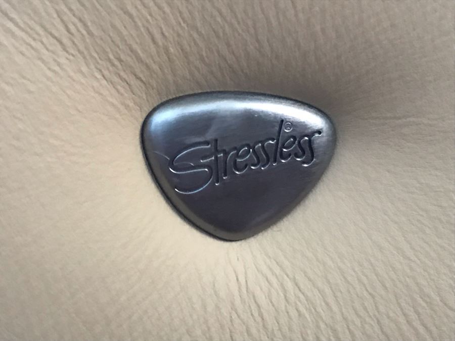 Stressless Modernist Reclining Leather 3-Seat Sofa 78W X 30D X 40H [Photo 5]