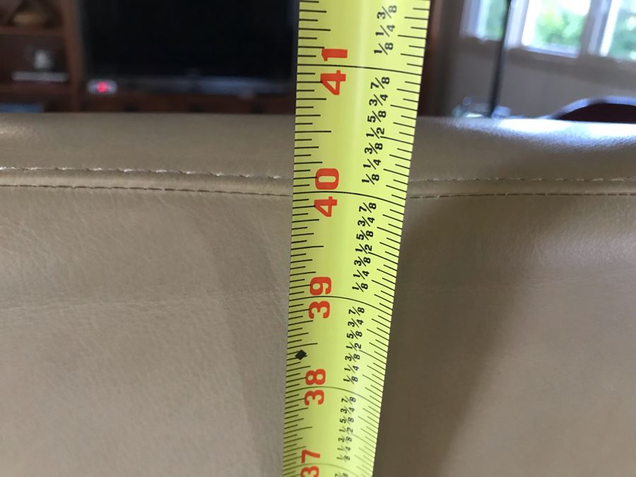 Stressless Modernist Reclining Leather 3-Seat Sofa 78W X 30D X 40H [Photo 15]