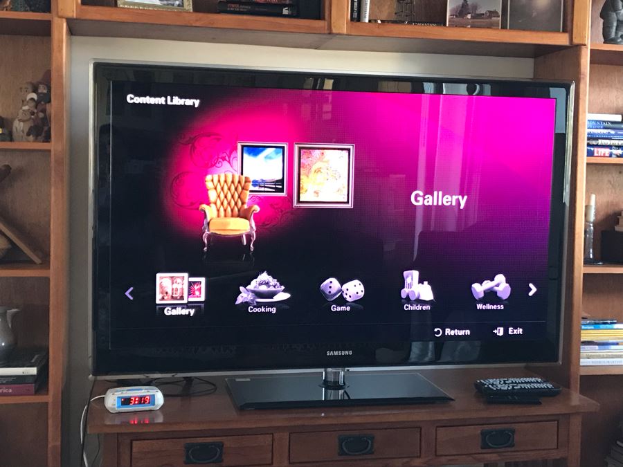 SAMSUNG 55' 1080p LED HDTV Model UN55B7100WF With Remote [Photo 6]