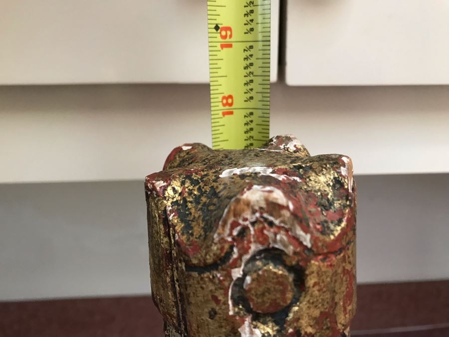 Hand Carved Wooden Religious Sculpture Made In Spain 18H [Photo 9]