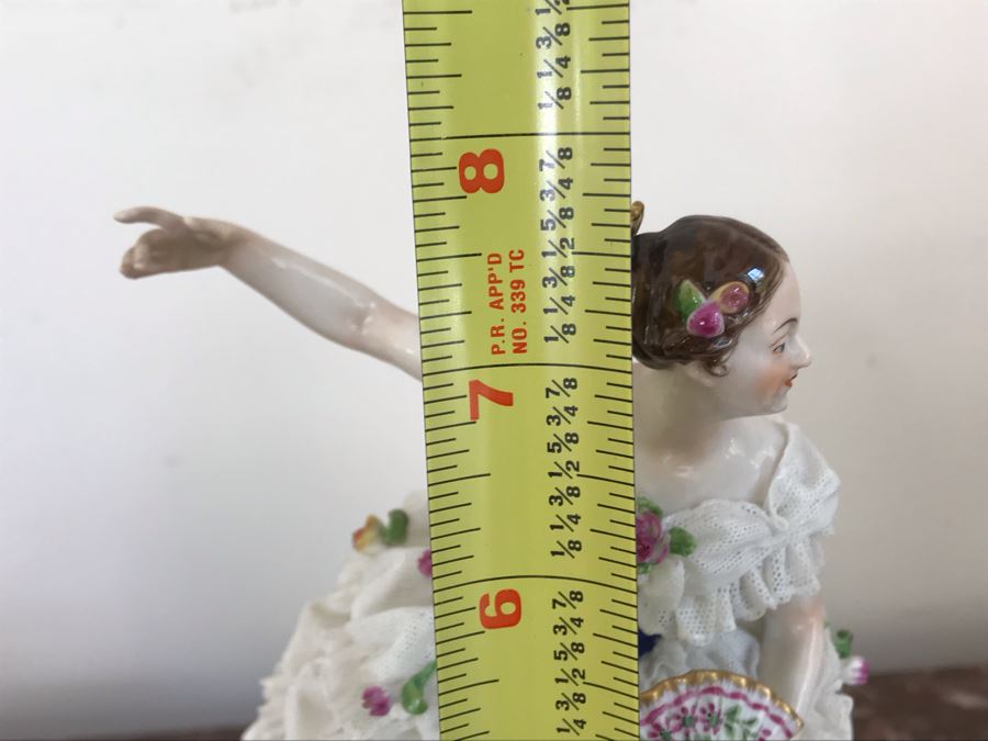 Dancing Ballerina Figurine 8H, Porcelain Swan Figurine And Porcelain Oval Box  [Photo 16]