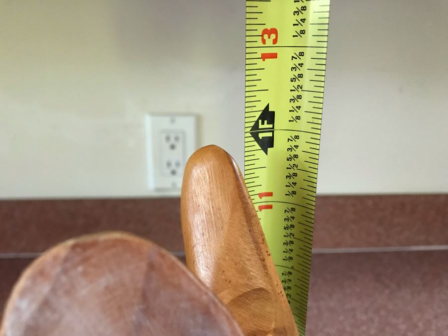 Wooden Bunny Rabbit Sculpture 8W X 4D X 12H [Photo 8]