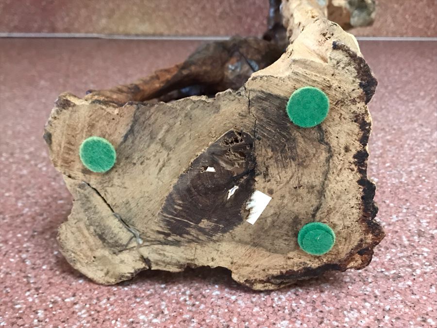 Hand Carved Wooden Giraffe Sculpture 8W X 5D X 15H [Photo 11]