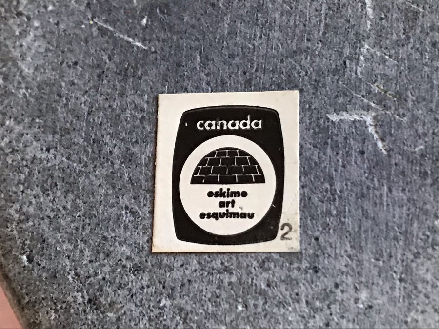 Impressive Carved Inuit Soapstone Eskimo Art By Tanih Qumaluk Canada 7.5W X 6D X 9H [Photo 17]