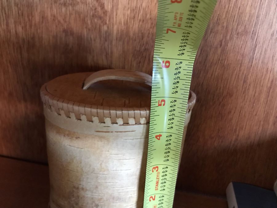 Set Of (3) Russian Bark Lidded Boxes 8H To 5H [Photo 5]