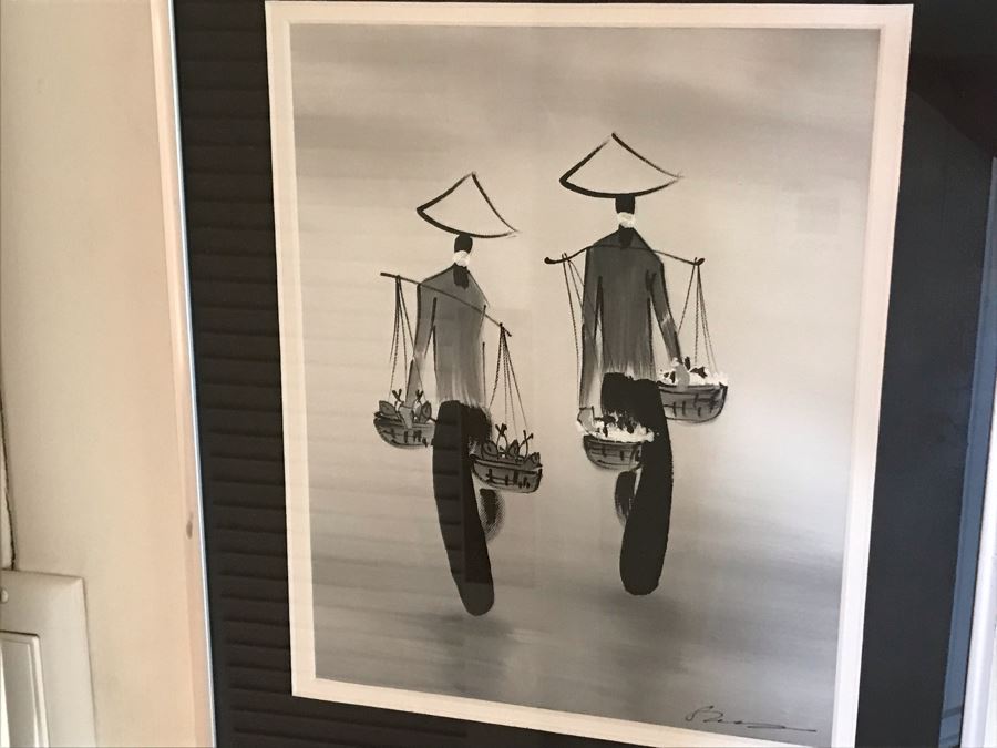 Original Signed Asian Painting 8W X 9H [Photo 3]