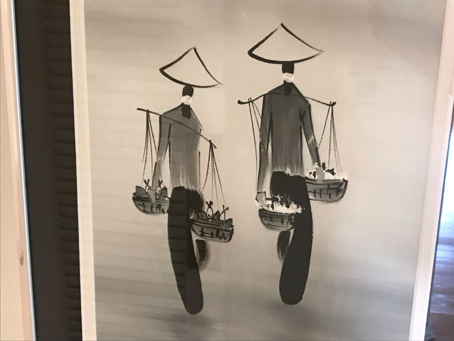 Original Signed Asian Painting 8W X 9H [Photo 4]