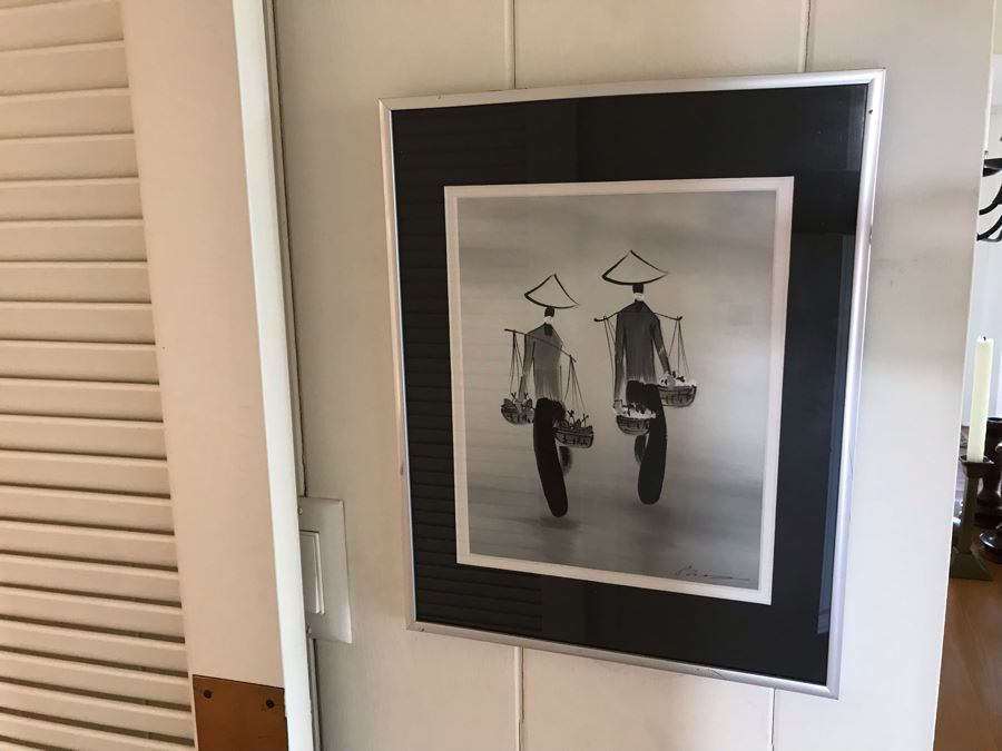 Original Signed Asian Painting 8W X 9H [Photo 2]