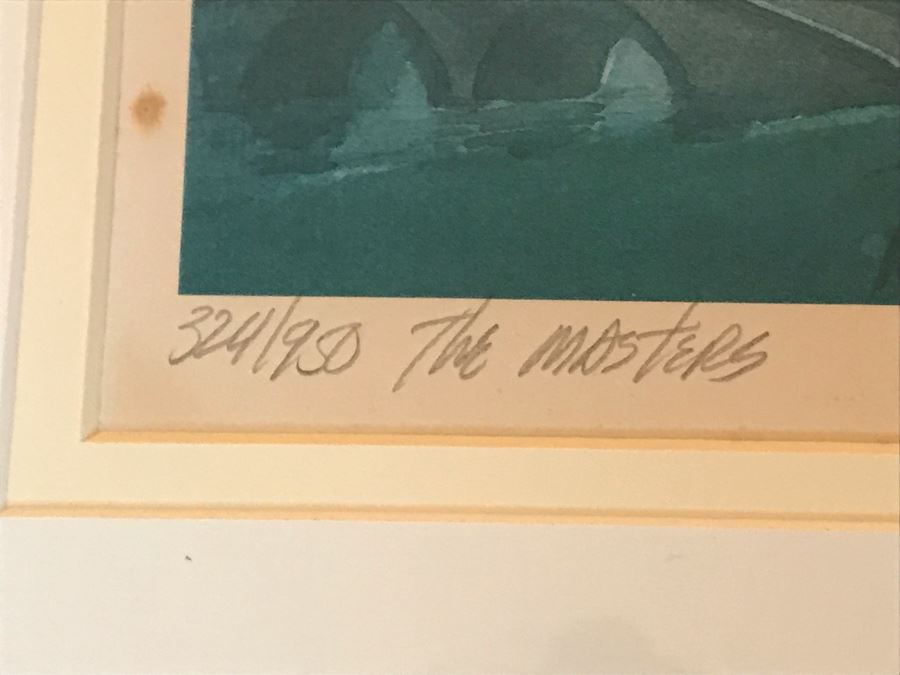 Tom Lynch Double Hand Signed The Masters Golf Print 21W X 15H [Photo 5]