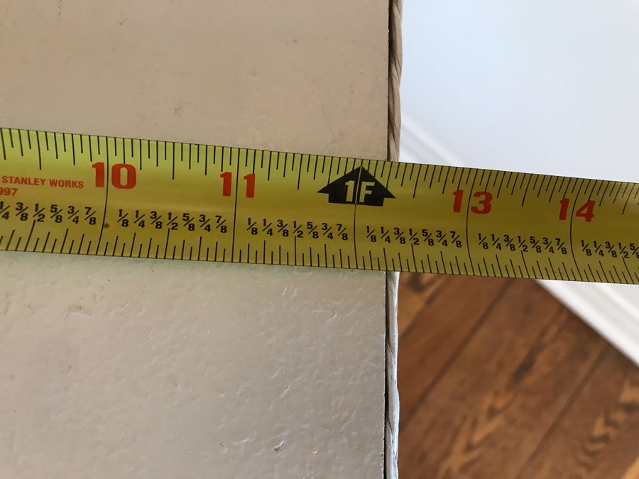 Wicker Etagere Shelf Stand White 12W X 12D X 29H [Photo 4]