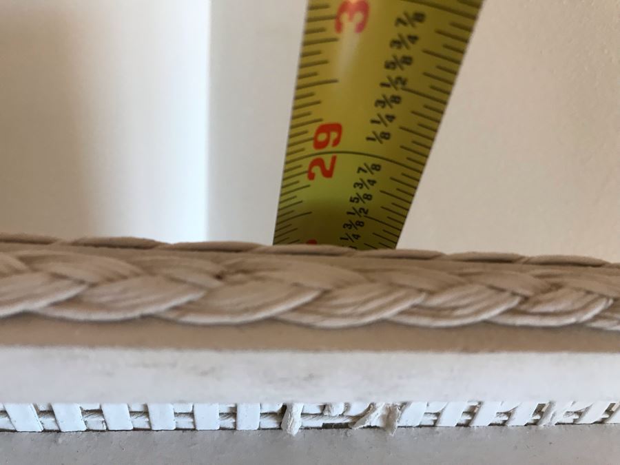 Wicker Etagere Shelf Stand White 12W X 12D X 29H [Photo 7]