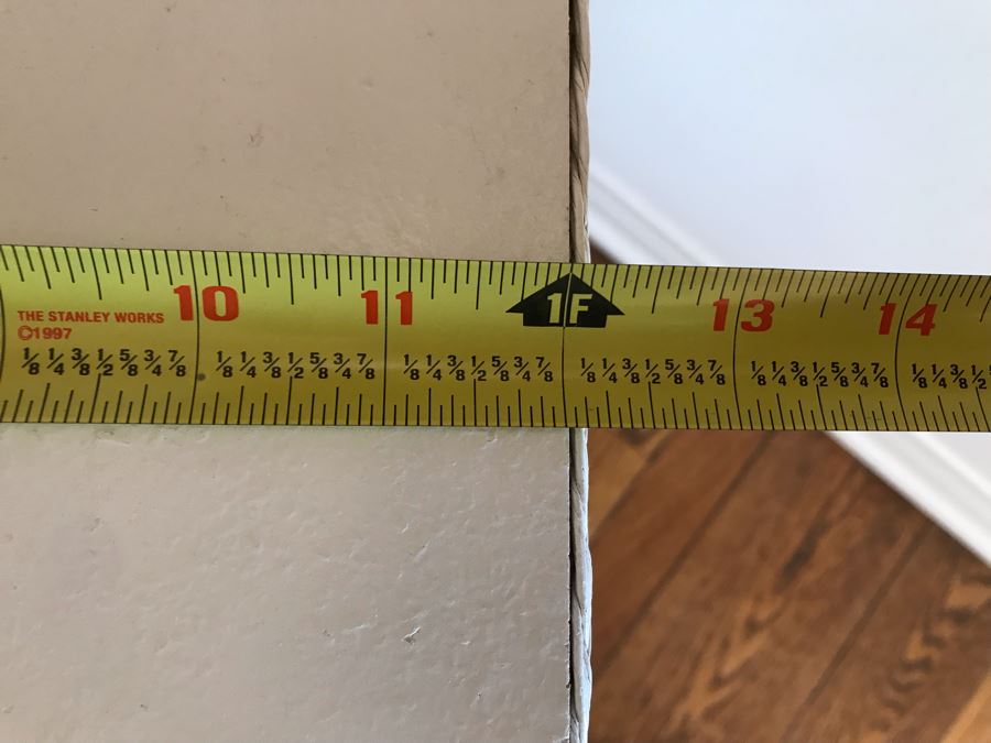 Wicker Etagere Shelf Stand White 12W X 12D X 29H [Photo 5]