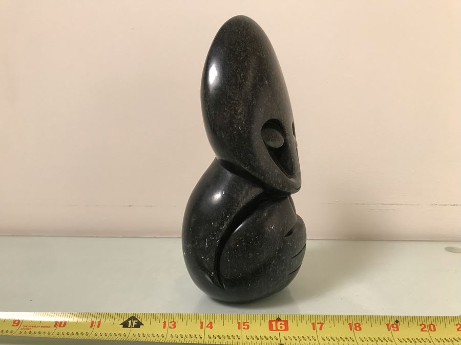 Vintage 1995 James Suraji Carved Stone Sculpture From Zimbabwe 5W X 9H [Photo 8]