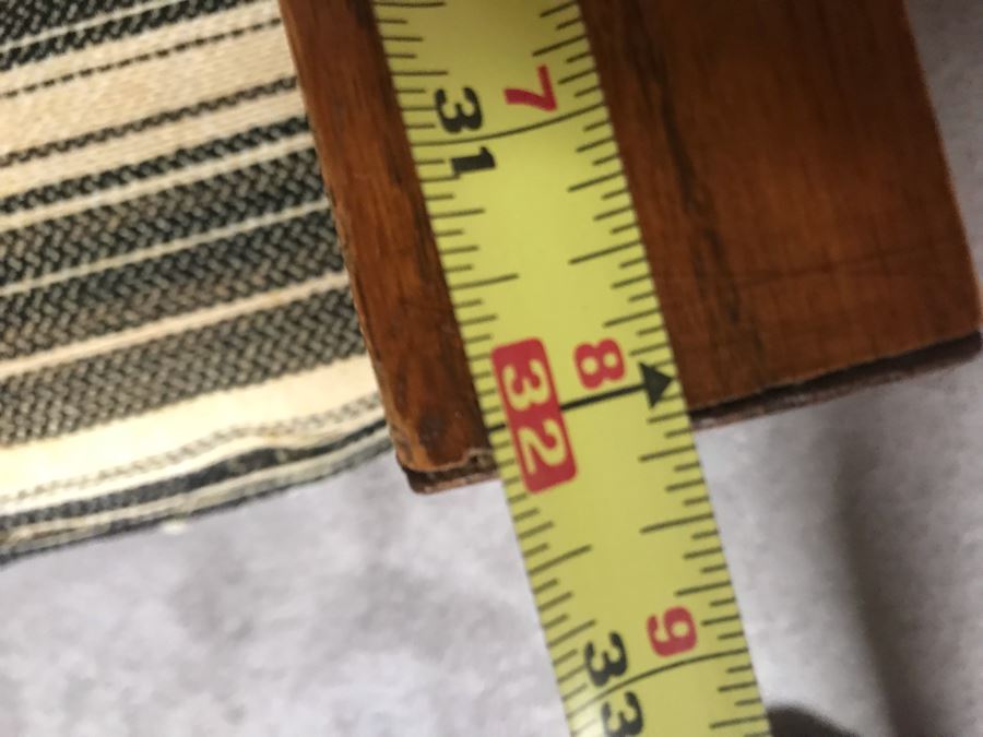 JUST ADDED - Mid-Century Solid Wood Armchair With Original Cushions (Designer Unknown) - Needs Reupholstering 28.5W X 32D [Photo 12]