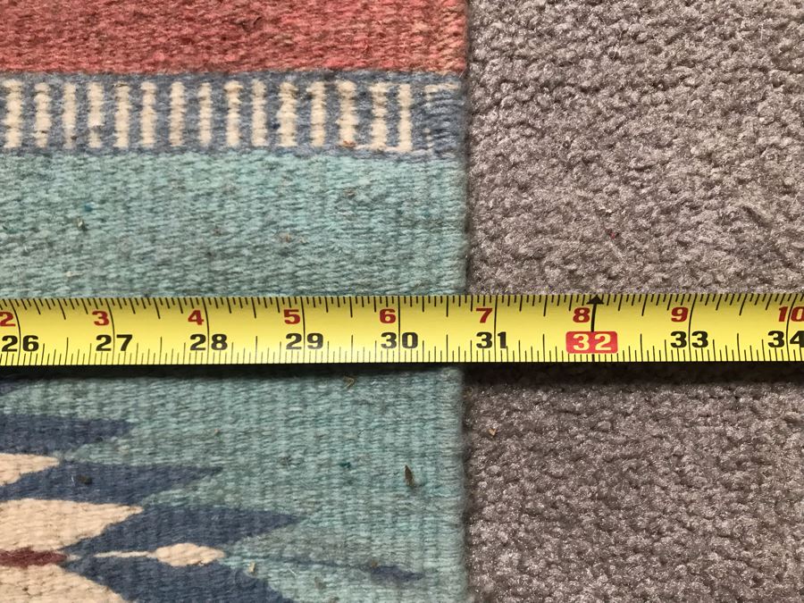 JUST ADDED - Hand Knotted Wool Southwestern Rug 31 X 63 [Photo 5]