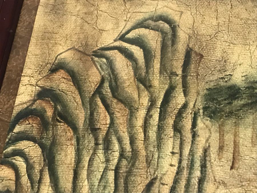 JUST ADDED - Large Limited Edition Hand-Painted And Signed Depiction Of Tang Dynasty Scenery 33W X 60H - See Photos [Photo 8]