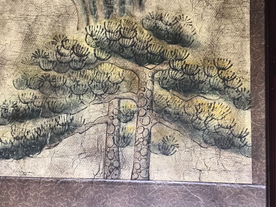 JUST ADDED - Large Limited Edition Hand-Painted And Signed Depiction Of Tang Dynasty Scenery 33W X 60H - See Photos [Photo 5]