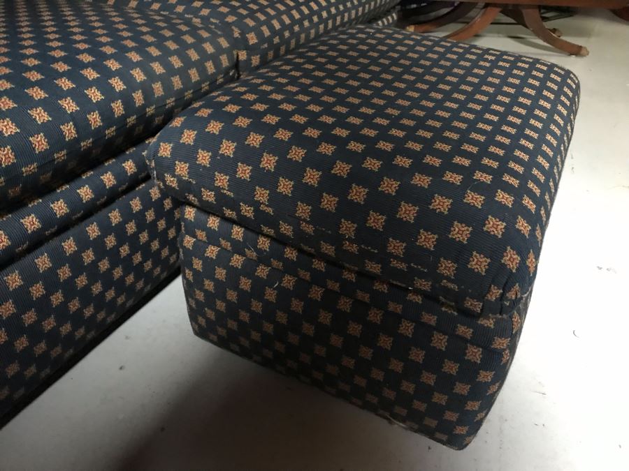 JUST ADDED - D.C. Douglas Upholstered Sleeper Sofa With Matching Ottoman 72W X 36D X 32H [Photo 6]