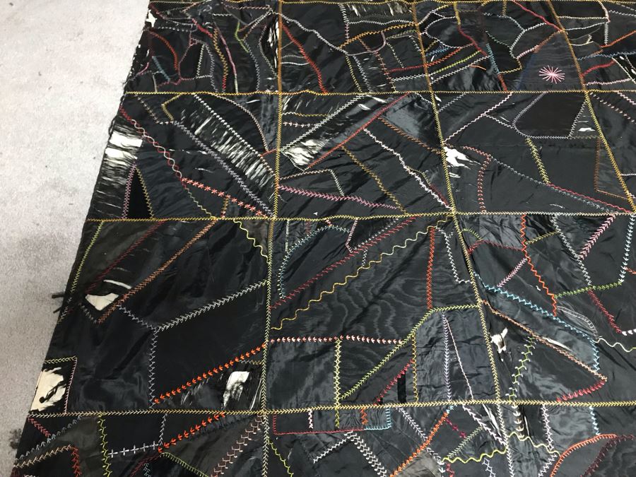 JUST ADDED - Antique 1913 Quilt With Damage 60 X 74 [Photo 10]