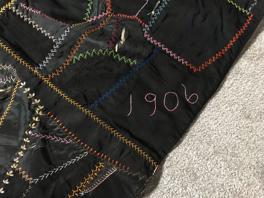 JUST ADDED - Antique 1913 Quilt With Damage 60 X 74 [Photo 8]