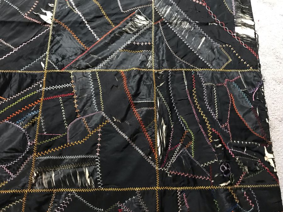 JUST ADDED - Antique 1913 Quilt With Damage 60 X 74 [Photo 9]