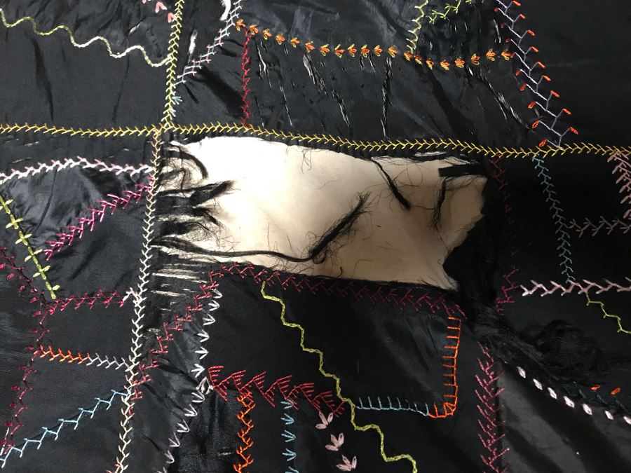 JUST ADDED - Antique 1913 Quilt With Damage 60 X 74 [Photo 5]