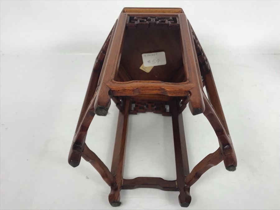 JUST ADDED - Small Chinese Wooden Stand 5W X 8H [Photo 3]