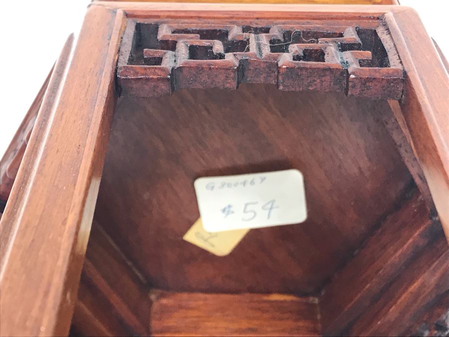 JUST ADDED - Small Chinese Wooden Stand 5W X 8H [Photo 4]