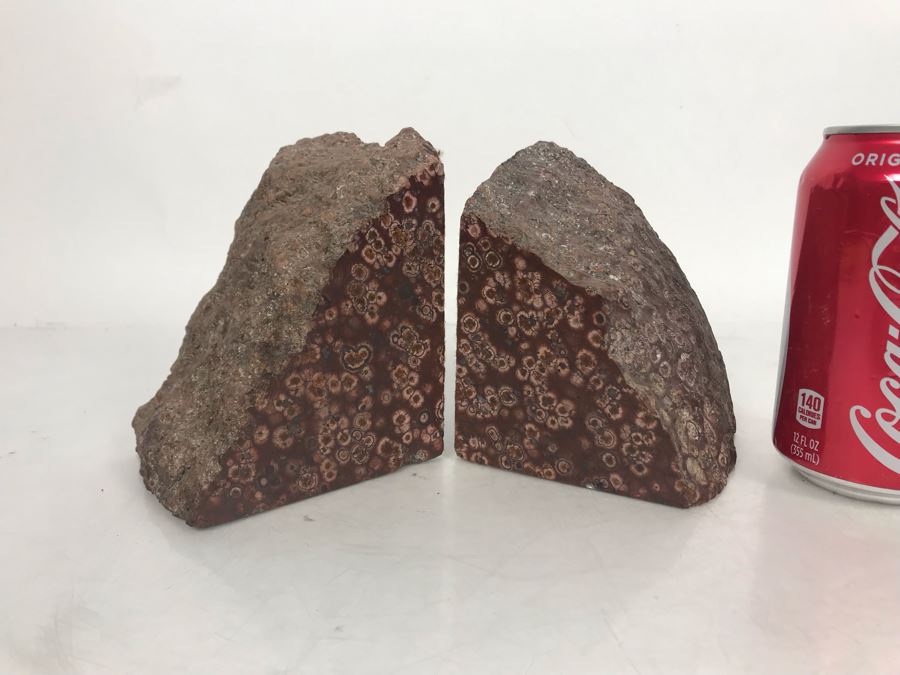 JUST ADDED - Polished Stone Bookends 4W X 3D X 5H [Photo 2]