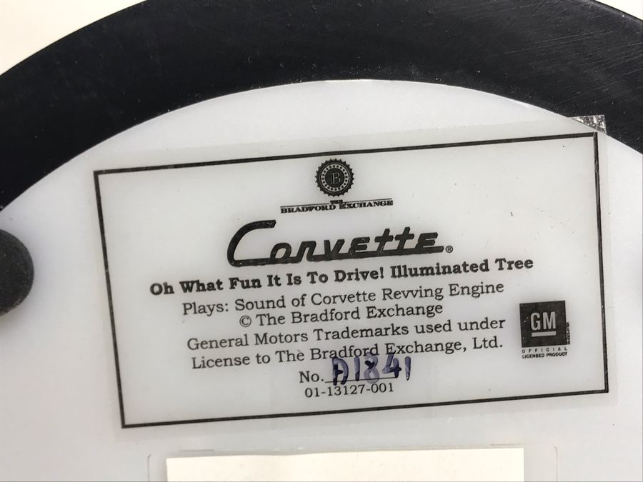 JUST ADDED - Corvette Oh What Fun It Is To Drive! Illuminated Tree Featuring Corvette Sting Rays By The Bradford Exchange 12H [Photo 9]