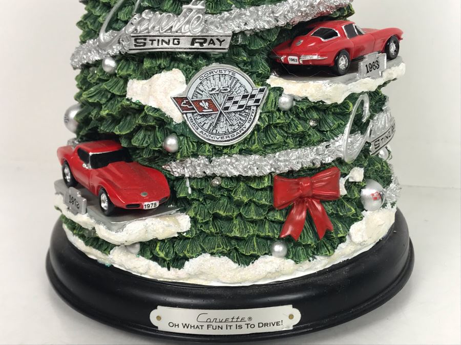 JUST ADDED - Corvette Oh What Fun It Is To Drive! Illuminated Tree Featuring Corvette Sting Rays By The Bradford Exchange 12H [Photo 5]