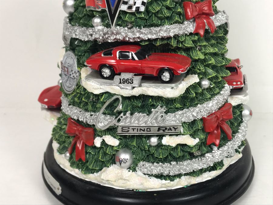JUST ADDED - Corvette Oh What Fun It Is To Drive! Illuminated Tree Featuring Corvette Sting Rays By The Bradford Exchange 12H [Photo 6]